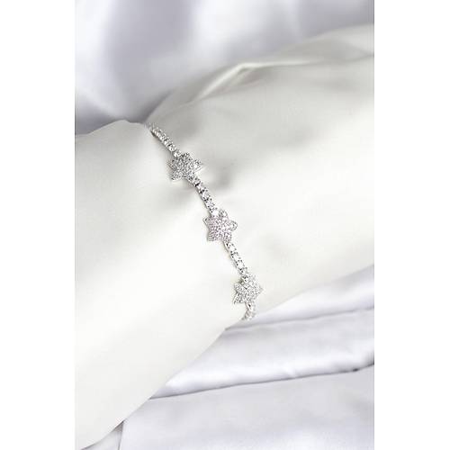 Y�ld�z Model Zirkon Ta�l� G�m�� Renk Pirin� Su Yolu Kad�n Bileklik