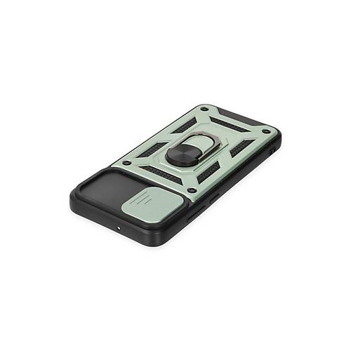 Galaxy A03 K�l�f Pars Lens Y�z�kl� Silikon - Ye�il