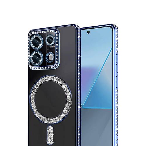 Redmi 13C Joke Simli Magneticsafe K�l�f - Mavi