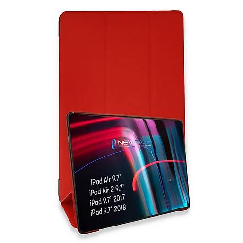 iPad 5 Air 9.7 K�l�f Tablet Smart K�l�f - K�rm�z�