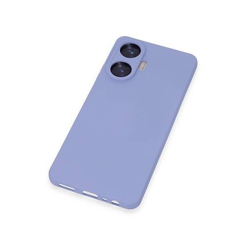 Realme C55 K�l�f Nano i�i Kadife Silikon - Lila