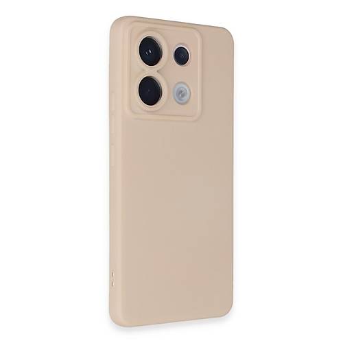 Redmi Note 13 Pro 5G K�l�f Nano i�i Kadife Silikon - Pudra