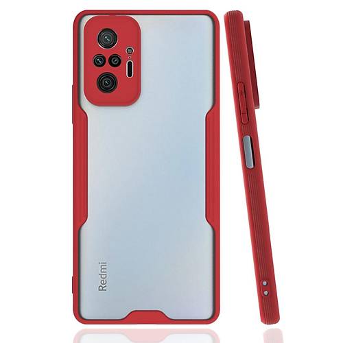 Redmi Note 10 Pro K�l�f Platin Silikon - K�rm�z�