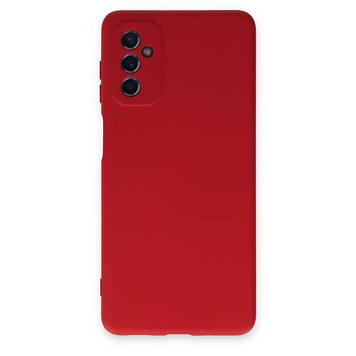 Galaxy M52 5G K�l�f Nano i�i Kadife Silikon - K�rm�z�