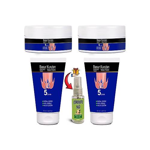BasurKurutan Kremi 2 Adet Aslanpen�esi Kestane Hellebore Ekstraktlar (50 ml) Set  + ��rekotu Ya��