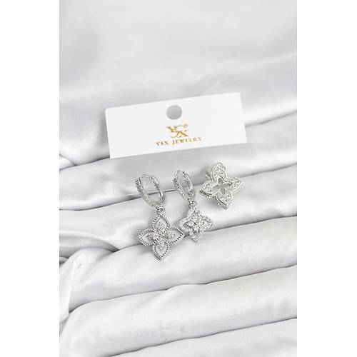 Pirin� G�m�� Renk Yonca Model YSX Trio K�pe Seti