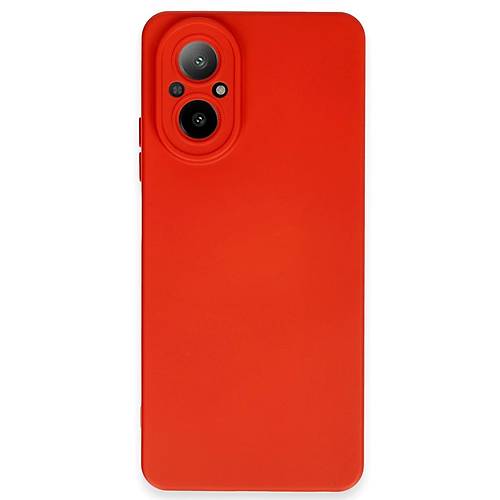 Realme 12 Lite K�l�f Nano i�i Kadife Silikon - K�rm�z�