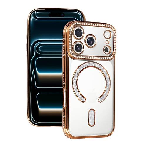 iPhone 17 Pro Joke Simli Magneticsafe K�l�f - Turuncu