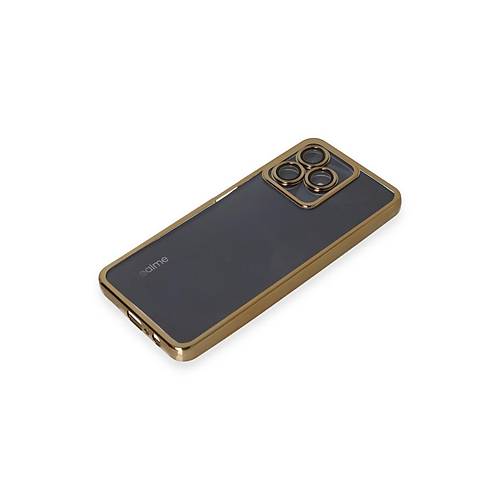Realme C53 K�l�f Razer Lensli Silikon - Gold