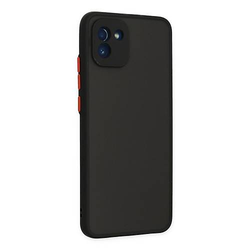 Galaxy A03 K�l�f Montreal Silikon Kapak - Siyah