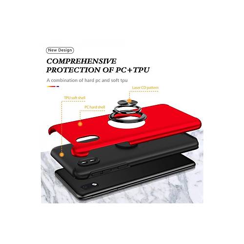 Galaxy A01 Core K�l�f Elit Y�z�kl� Kapak - K�rm�z�
