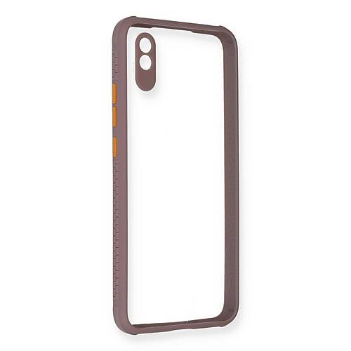 Redmi 9A K�l�f Miami �effaf Silikon - A��k Mor