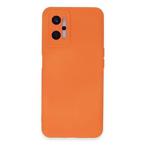 Realme 9i 4G K�l�f Nano i�i Kadife Silikon - Turuncu