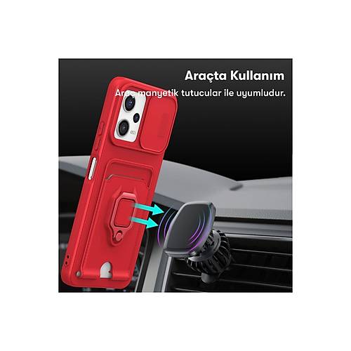 Redmi Note 12 Pro 5G K�l�f Zuma Kartvizitli Y�z�kl� Silikon - Lila