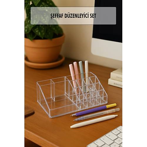Masa �st� Kalem D�zenleyici Kalemlik 22 cm