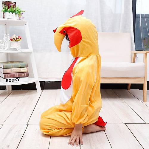 �ocuk Horoz Kost�m� - Tavuk Kost�m� 2-3 Ya� 80 cm