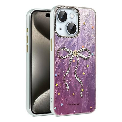 iPhone 15 Plus K�l�f Blade Aynal� Desenli Kapak - Desen 1