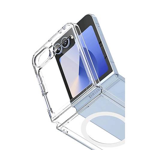 Galaxy Z Flip 7 K�l�f Magneticsafe �effaf Silikon - �effaf