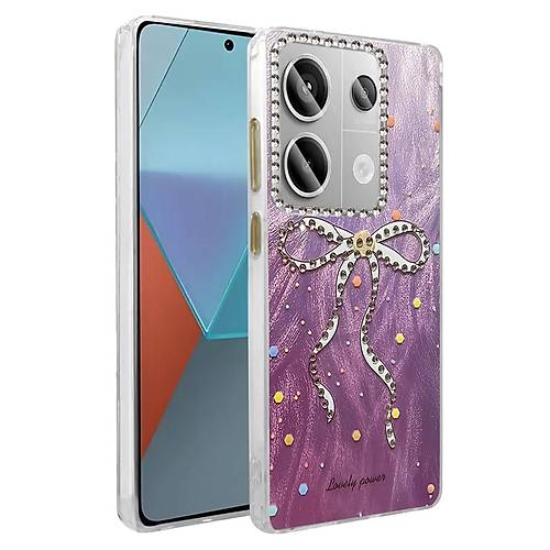 Redmi Note 13 Pro 4G K�l�f Blade Aynal� Desenli Kapak - Desen 1