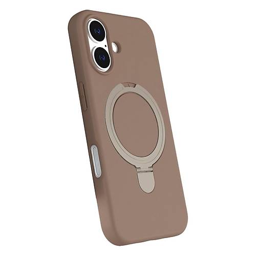 iPhone 16 Regal Magsafe Standl� Kapak - ��l Titanyum