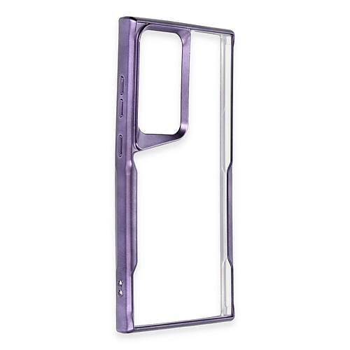 Galaxy S23 Ultra K�l�f Boyi Silikon Kapak - Derin Mor
