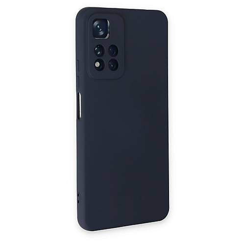 Redmi Note 11 Pro Plus 5G K�l�f Nano i�i Kadife Silikon - Lacivert