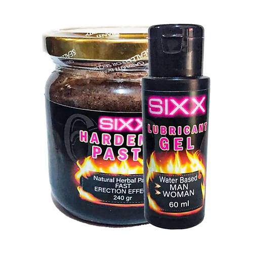 Sixx Lubricant Kayganla�t�r�c� Jel 60 ml Herbal Paste Do�al Macun 240 gr