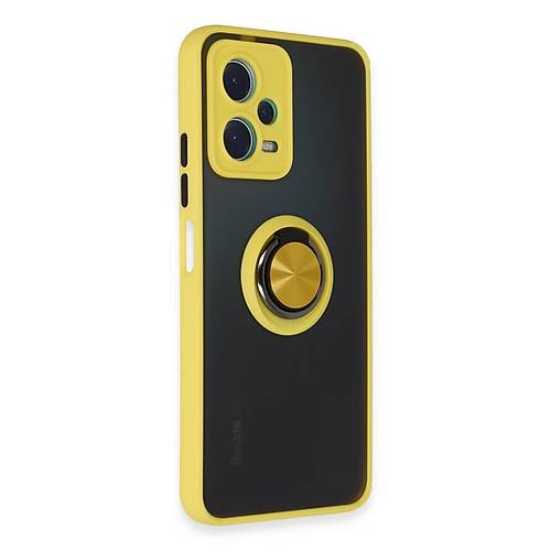 Redmi Note 12 5G K�l�f Montreal Y�z�kl� Silikon Kapak - Sar�