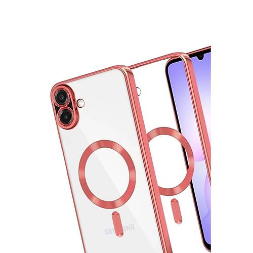 Galaxy A07 4G Kross Magneticsafe Kapak - K�rm�z�
