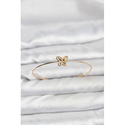 Kelebek Model Gold Renk Bileklik