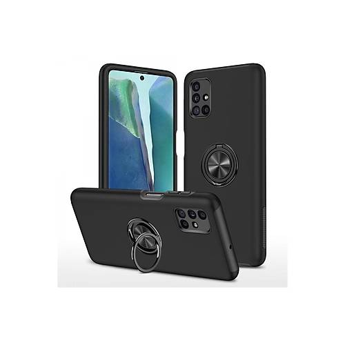 Galaxy M51 K�l�f Elit Y�z�kl� Kapak - Siyah