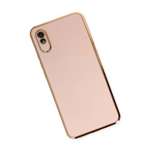 Redmi 9A K�l�f Volet Silikon - Pembe