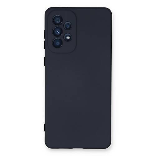 Galaxy A53 5G K�l�f Nano i�i Kadife Silikon - Lacivert