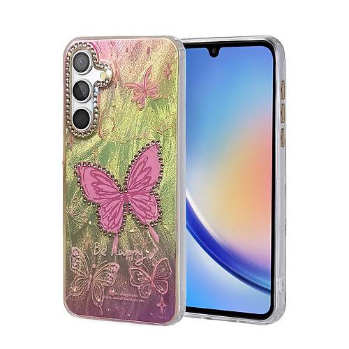 Galaxy A34 5G K�l�f Blade Aynal� Desenli Kapak - Desen 5