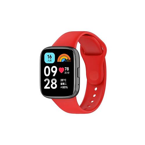 Redmi Watch 3 Active Klasik Kordon - K�rm�z�