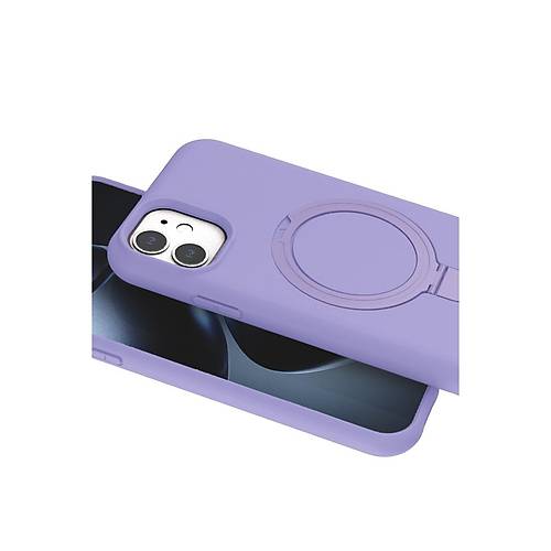 iPhone 11 Regal Magsafe Standl� Kapak - Lila