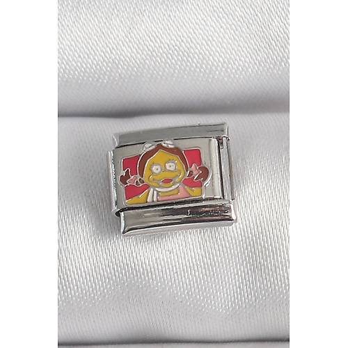 316L �elik G�m�� Renk Renkli �ocuk ��lemeli Nomination Charm