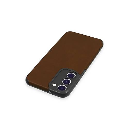 Galaxy S23 Plus K�l�f Loop Deri Silikon - Kahverengi