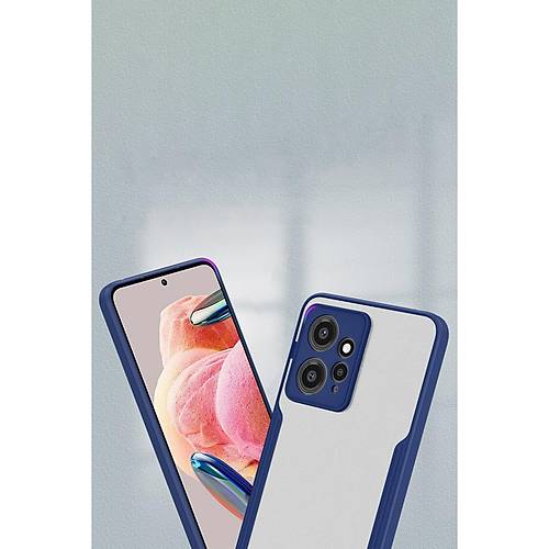 Redmi Note 12 4G K�l�f Platin Silikon - Mavi