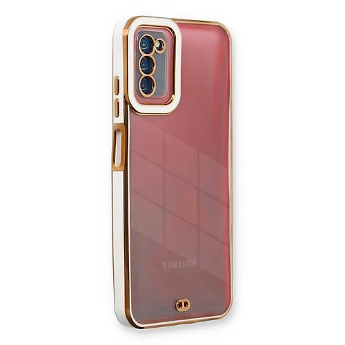 Galaxy A03S K�l�f Liva Lens Silikon - Beyaz