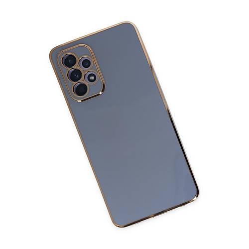 Galaxy A52 K�l�f Volet Silikon - Mavi
