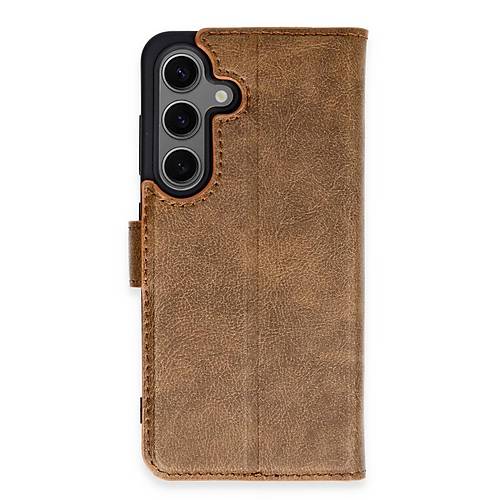 Galaxy S24 K�l�f Trend S Plus Kapakl� K�l�f - Taba