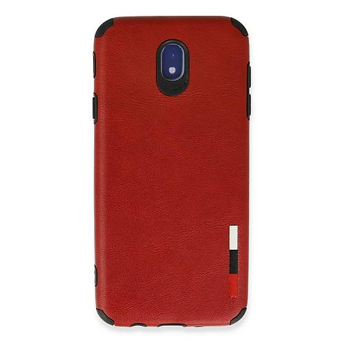 Galaxy J7 Pro / J730 K�l�f Loop Deri Silikon - K�rm�z�