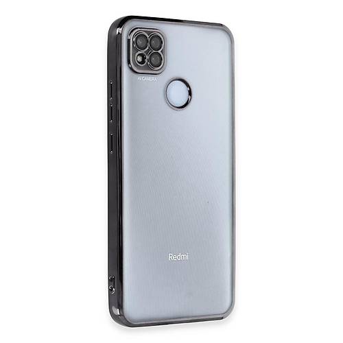 Redmi 9C K�l�f Razer Lensli Silikon - Siyah
