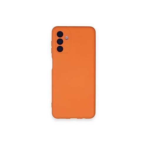 Galaxy A14 4G K�l�f Nano i�i Kadife Silikon - Turuncu