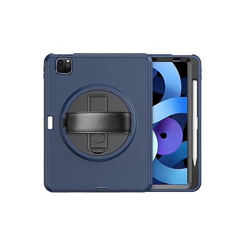 iPad Pro 11 (2018) K�l�f Hand Strap Tablet K�l�f� - Lacivert