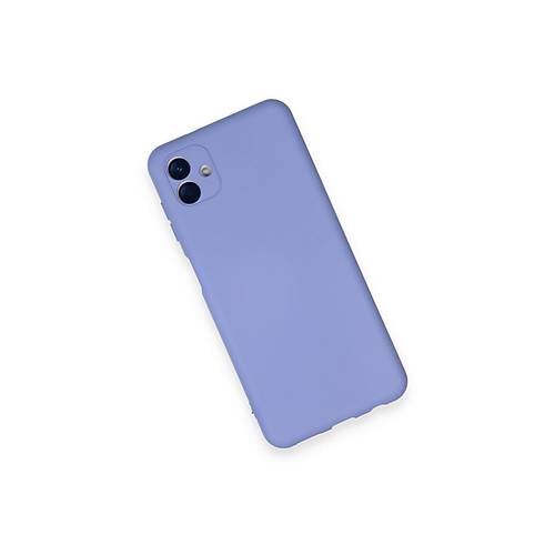 Galaxy A04 K�l�f Nano i�i Kadife Silikon - Lila