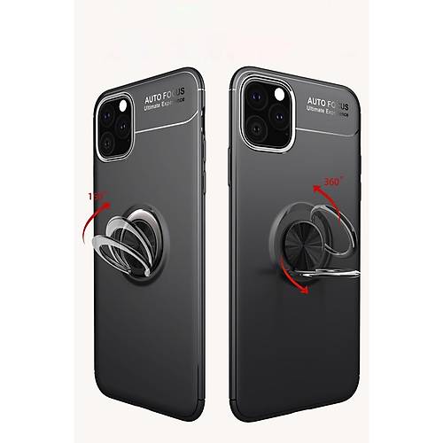 iPhone 11 Pro Max K�l�f Range Y�z�kl� Silikon - Siyah
