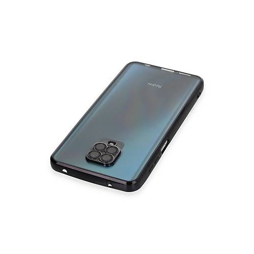 Redmi Note 9 Pro K�l�f Razer Lensli Silikon - Siyah