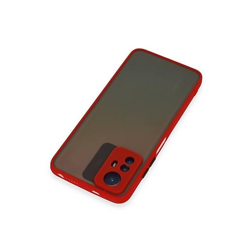 Redmi Note 12S K�l�f Montreal Silikon Kapak - K�rm�z�